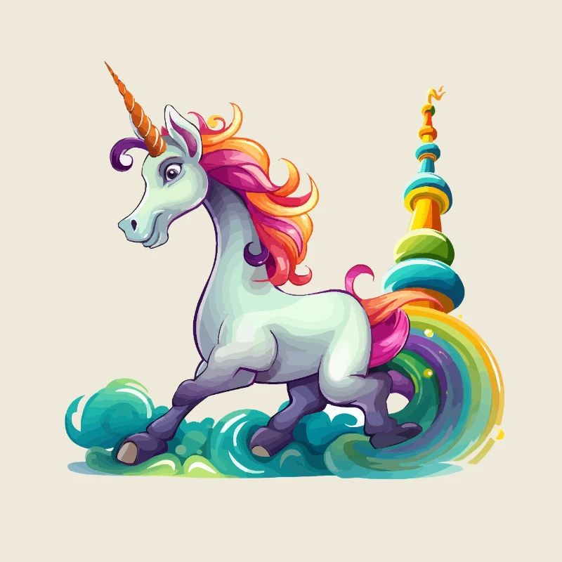 Conception du Carnaval de la Licorne Arc-en-ciel