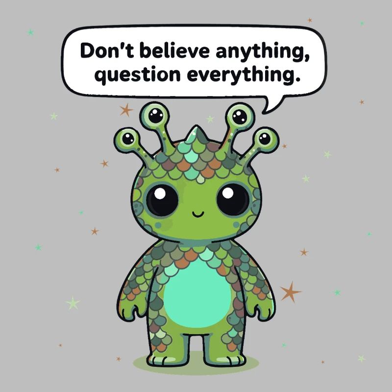 Curious Alien - Statement: Question everything