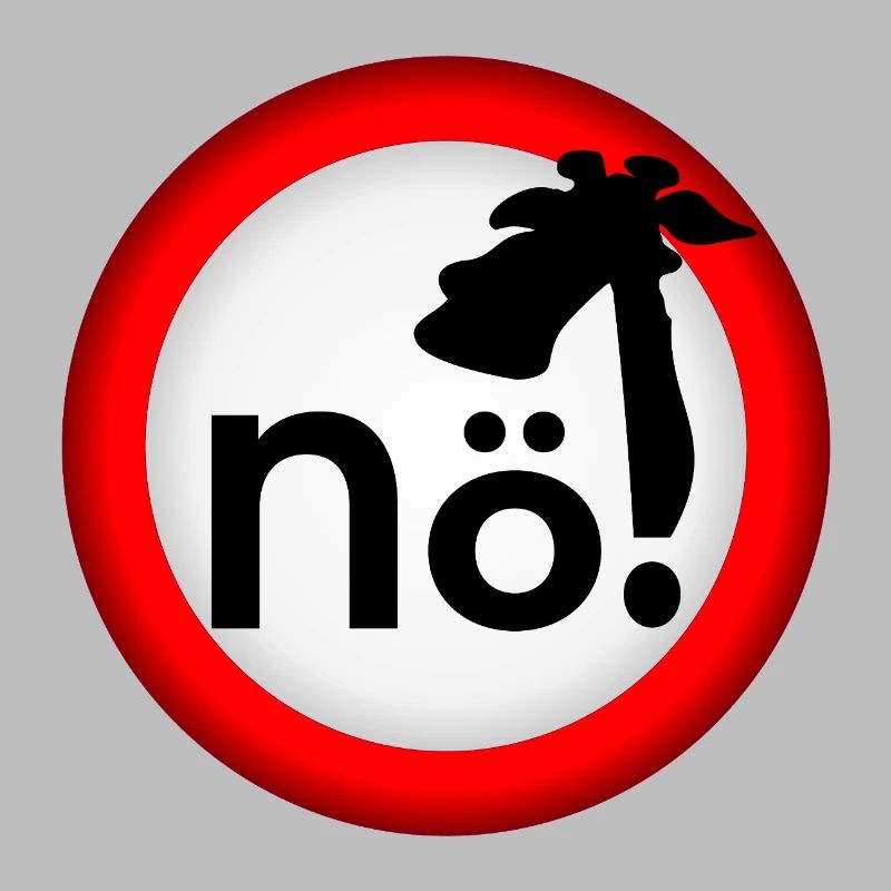 Interdiction : Pas de girafe
