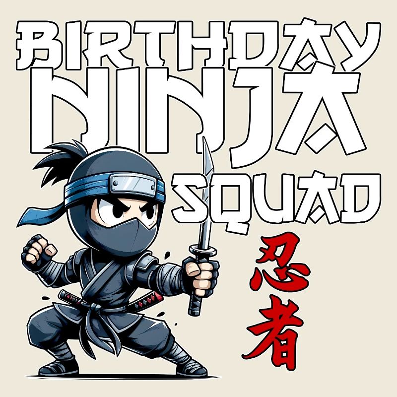 Birthday Ninja Squad Compleanno Lustig
