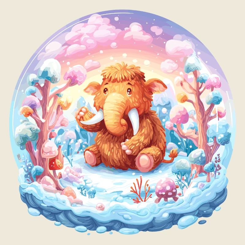 Pastel Mammut Winter Dream