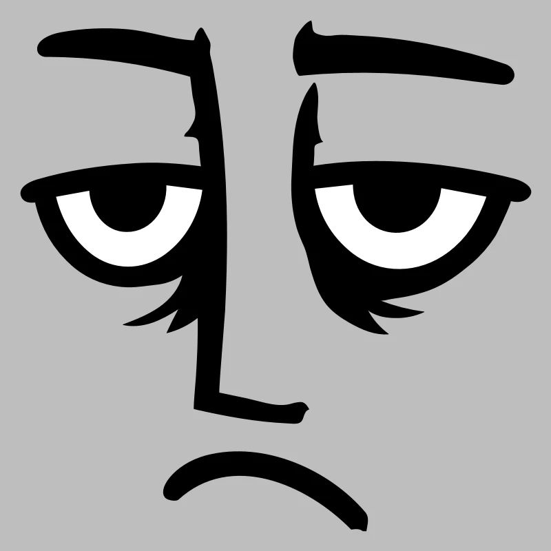 Grumpy sad disappointed face funny