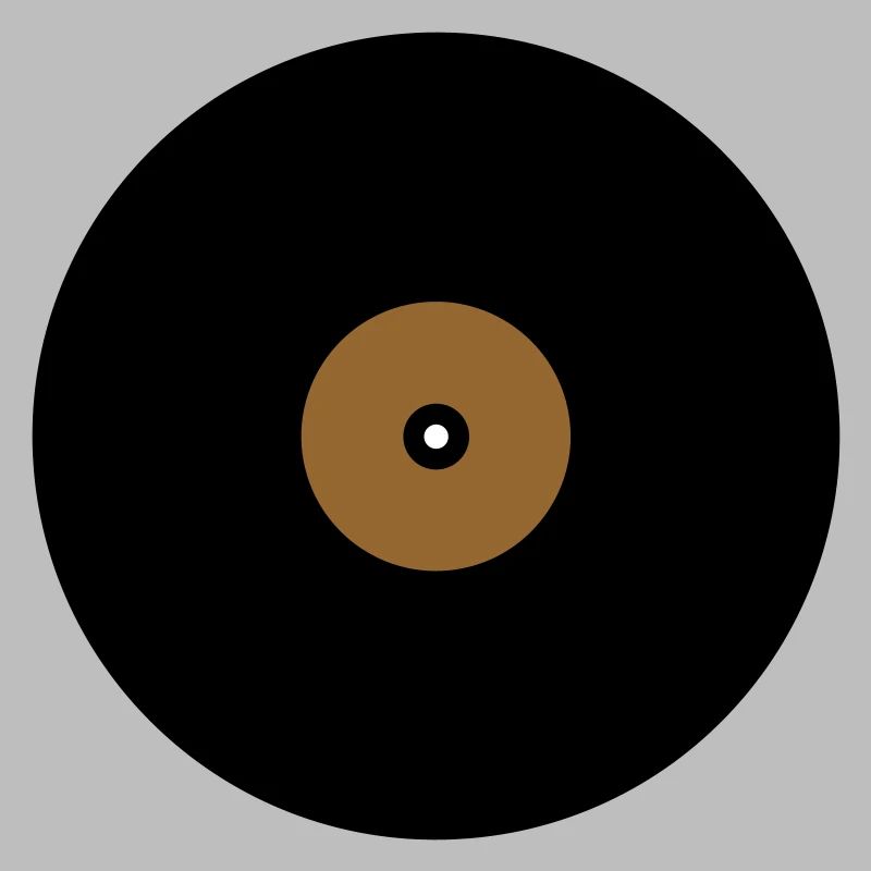 Base de boîte de texte en cercle de disque vinyle