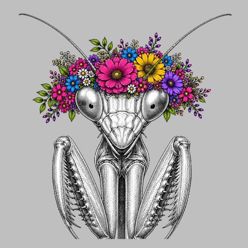Couronne de fleurs Mantispin