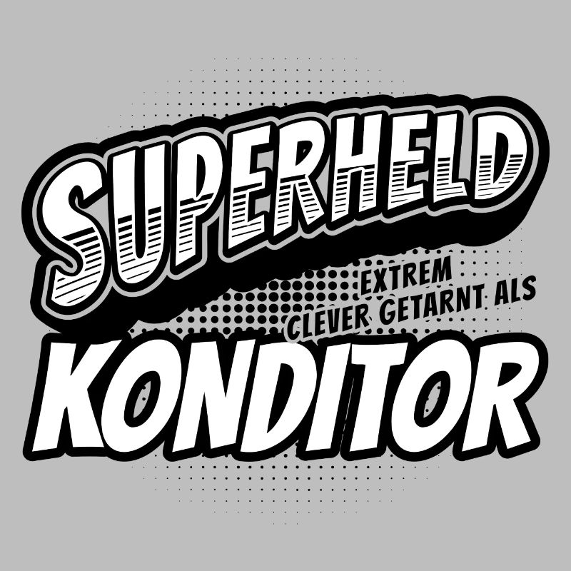 Superheld, clever getarnt als Konditor