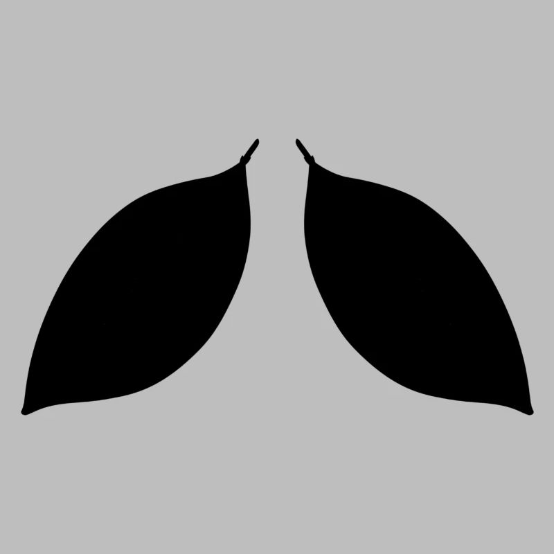 zwei Blätter blatt symbol