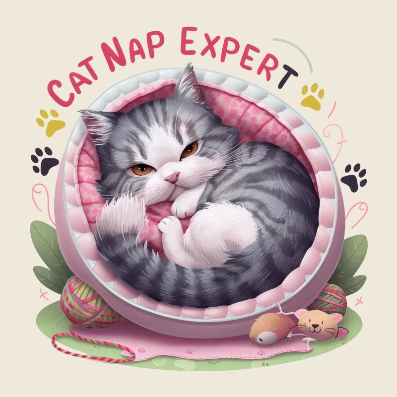 Cat Nap Expert - drôle de tenue de chat !