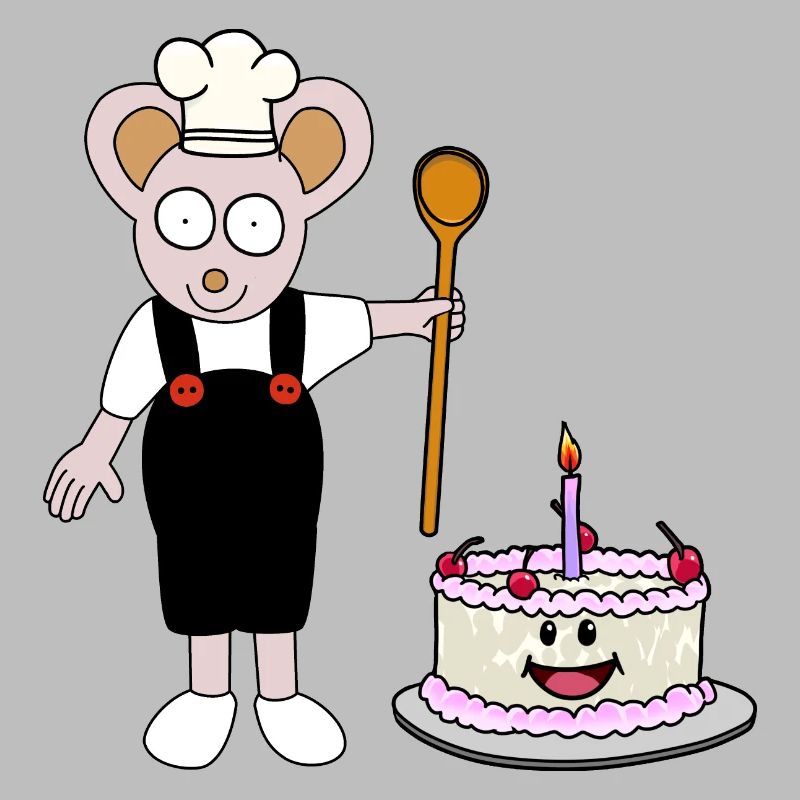 Maus Bäcker Konditor Torte Geburtstag Geschenkidee