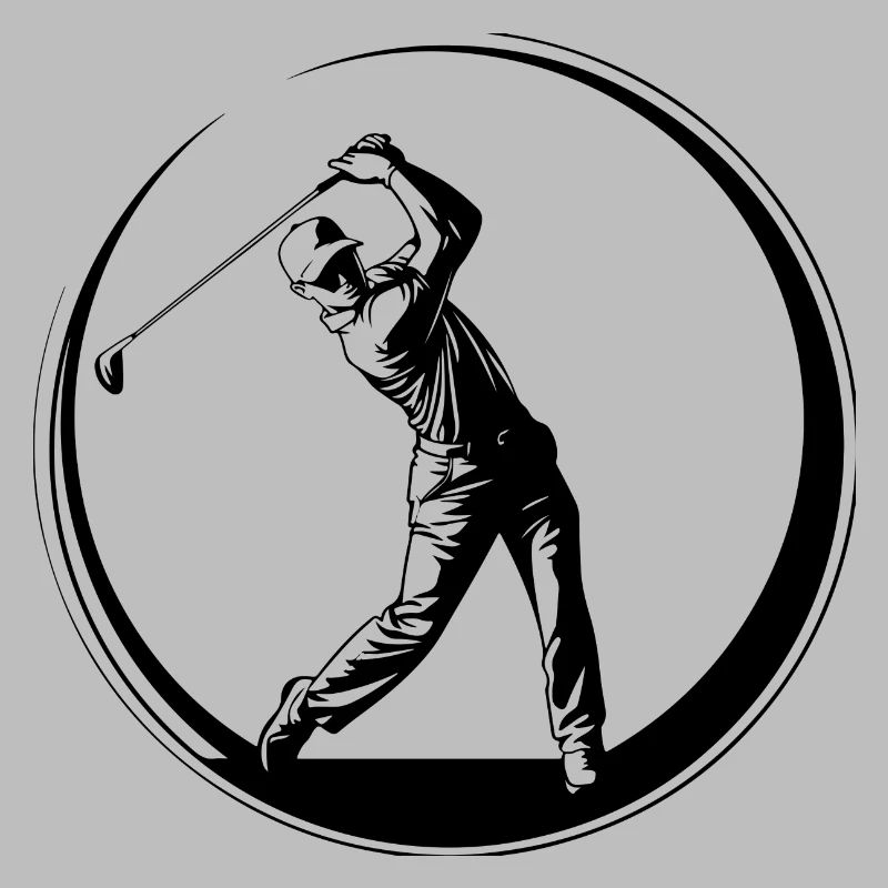 Golfer Mann Silhouette