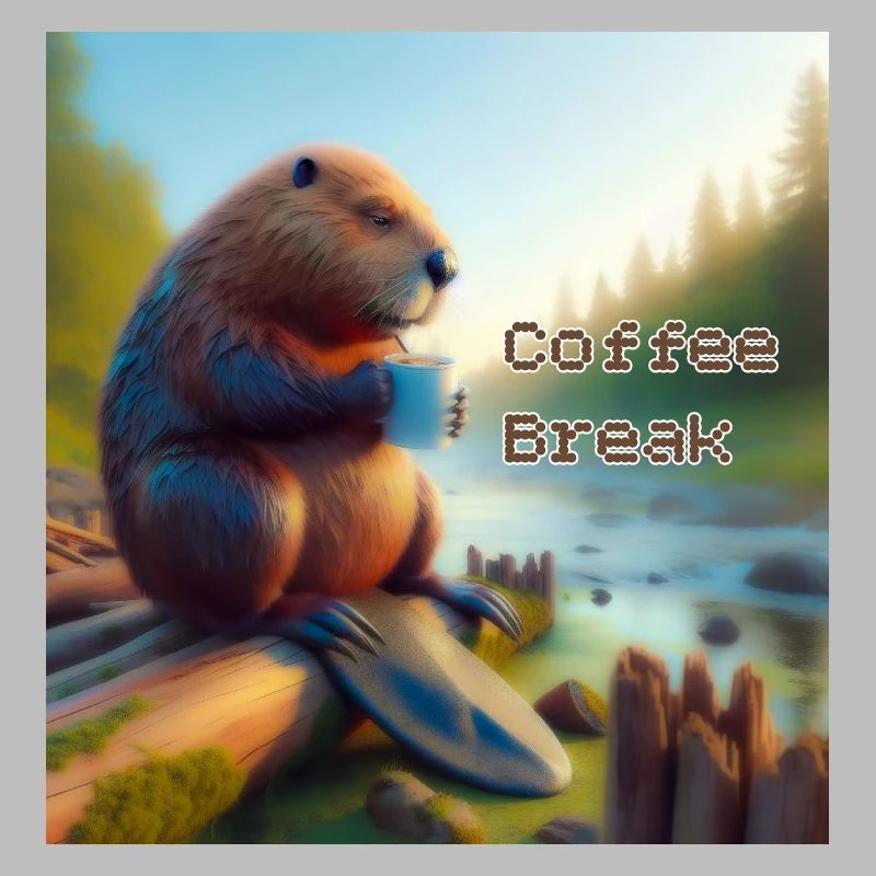 Biber Kaffeepause