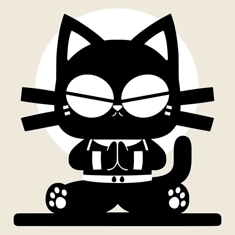 Conception minimale de la méditation zen cat
