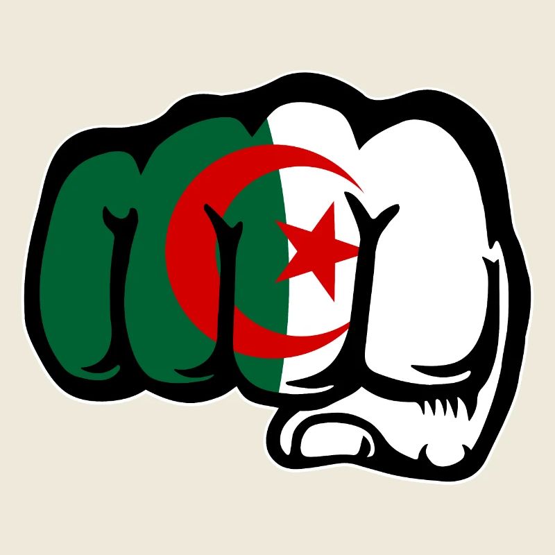 Algerien Flagge Hand Faust