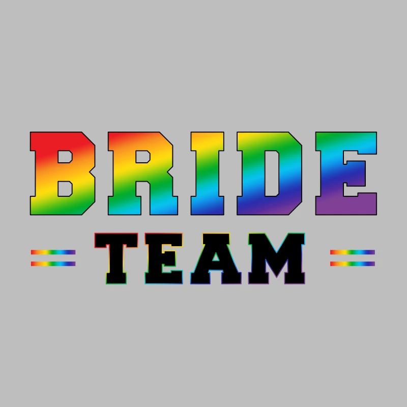 Braut-Team Regenbogen