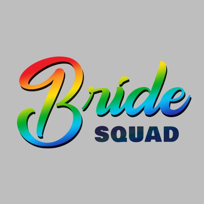 Bride Squad Rainbow