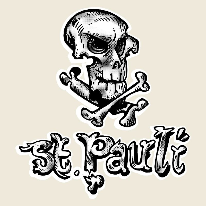 St Pauli Skull Graffiti