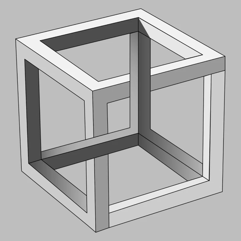 Illusion d'optique Cube