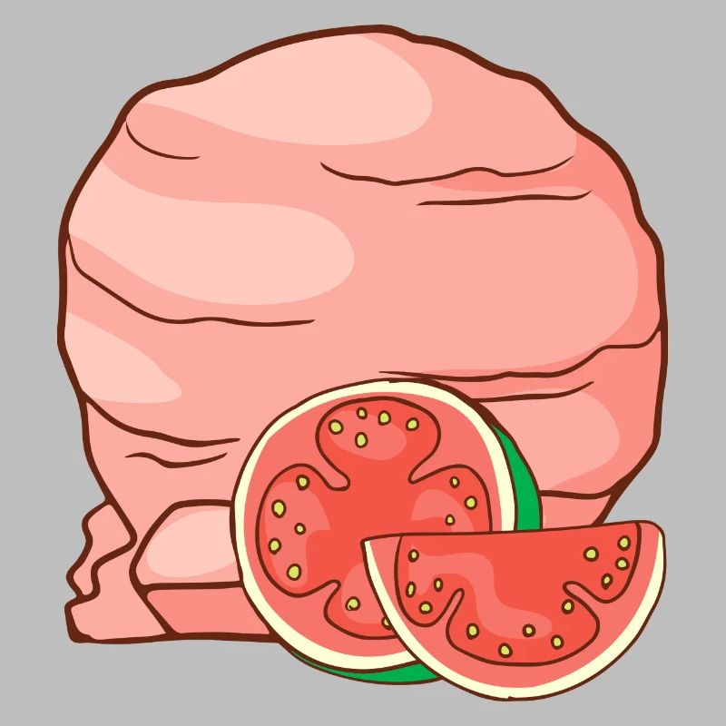 Guave Eis Speiseeis Eiskrem Eiscreme Kugeleis