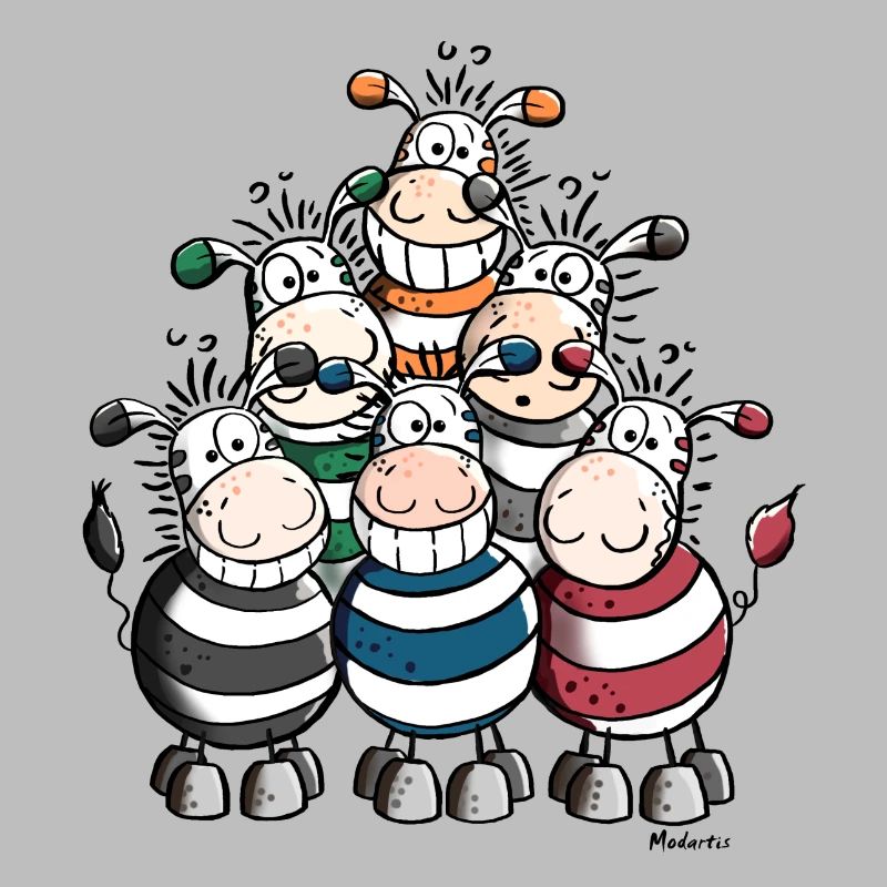 Colourful Zebras