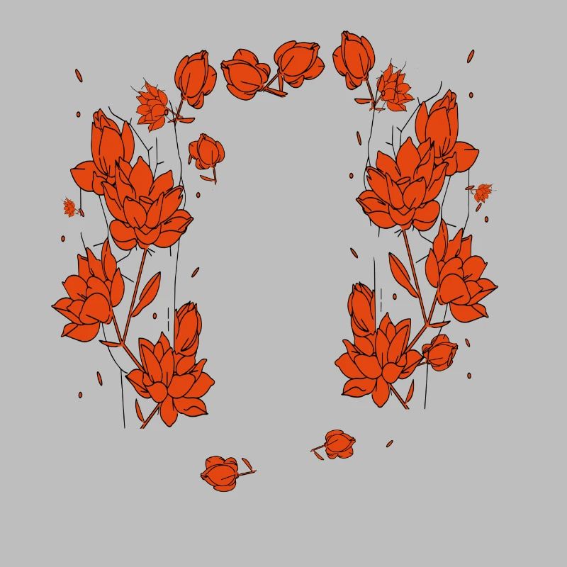 Fleurs rouges