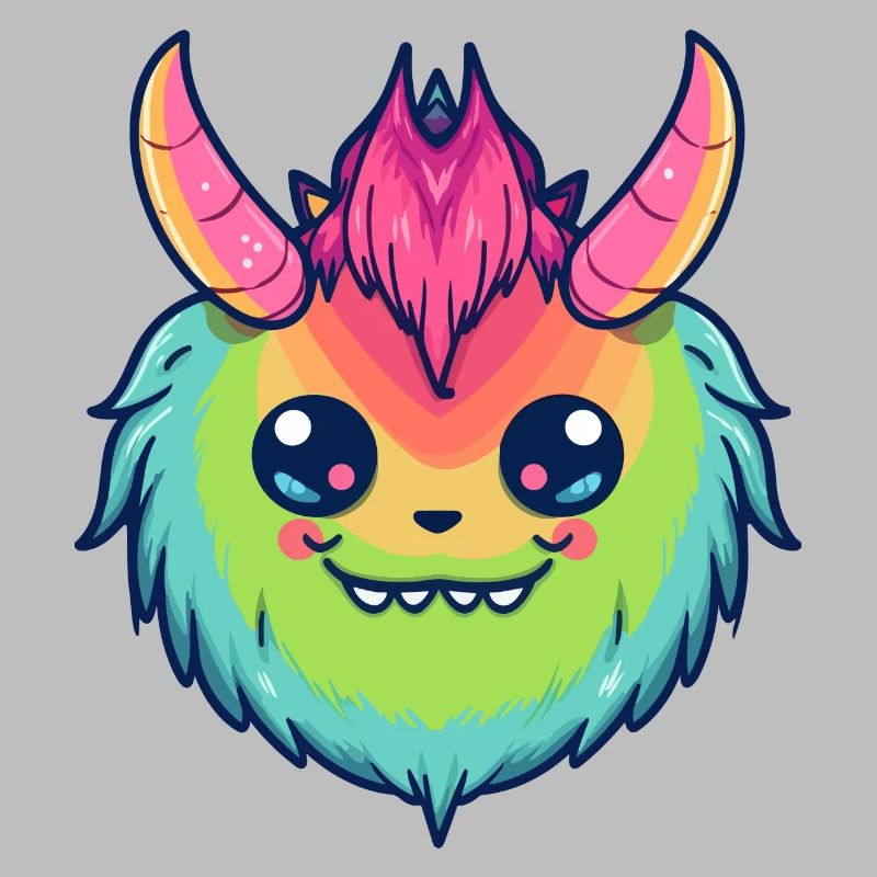 Netter Dämon des Pride-Monats