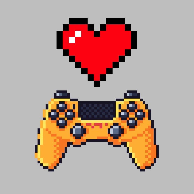 Retro-Gaming-Herzcontroller