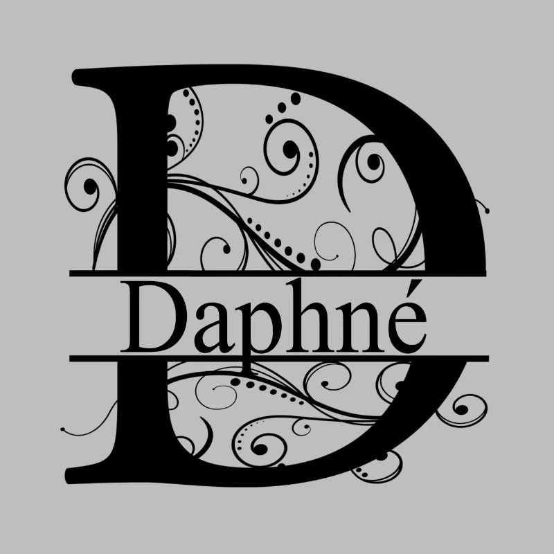 Monogram with the name Daphne