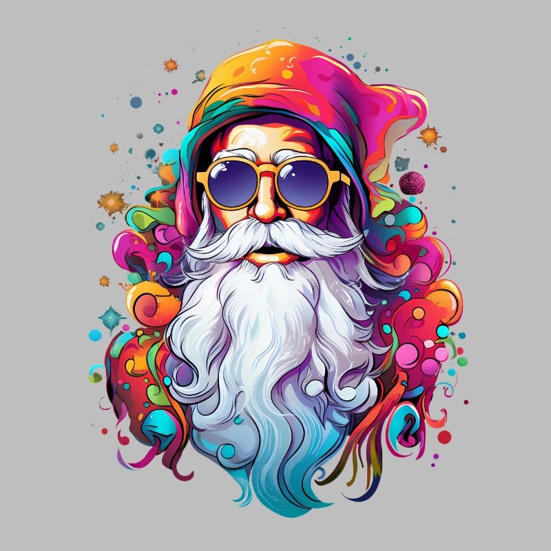 Psychedelischer Weihnachtsmann