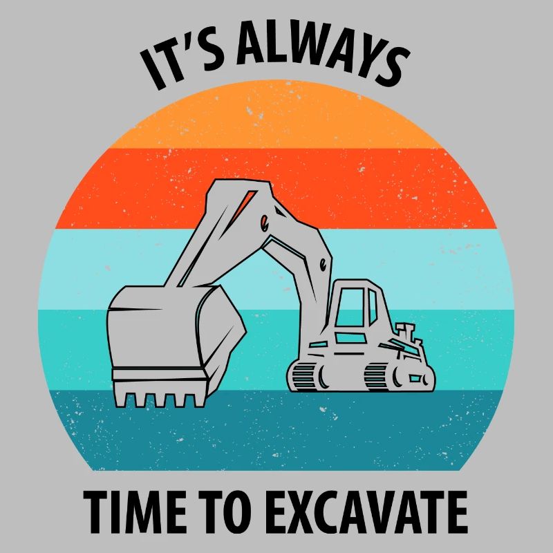 Bagger Baggerfahrer Baggerwagen