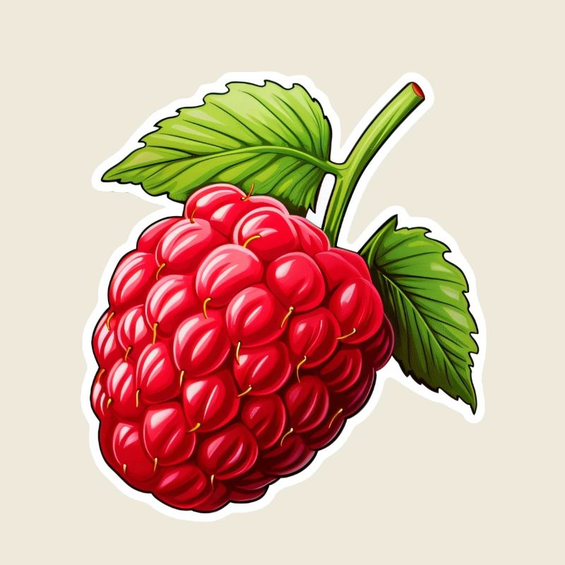 Himbeere einzeln
