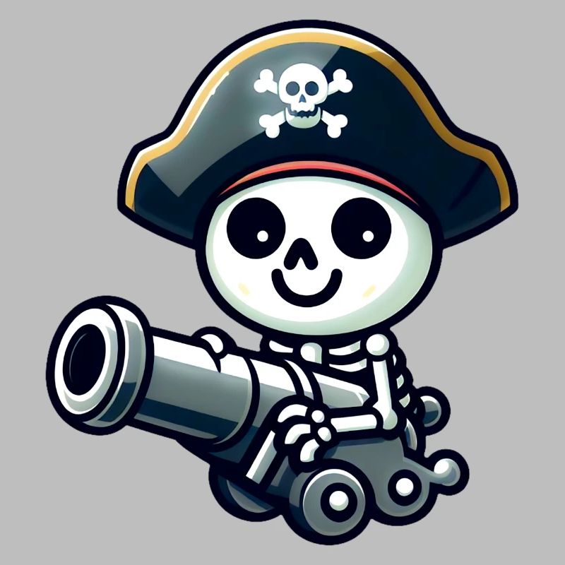 Piratenschädel - Skelett Schatz