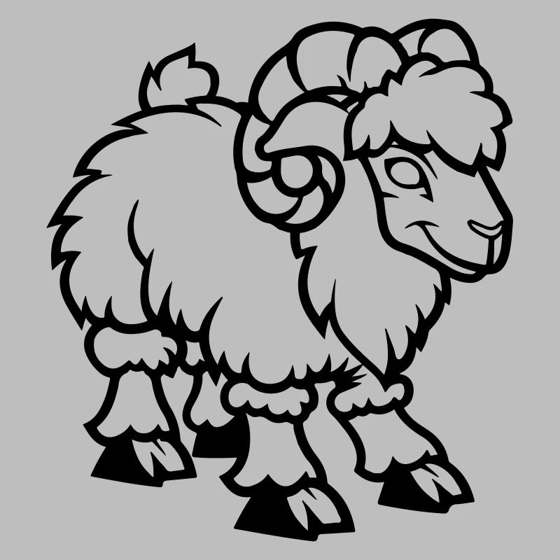 schaf comic steinbock