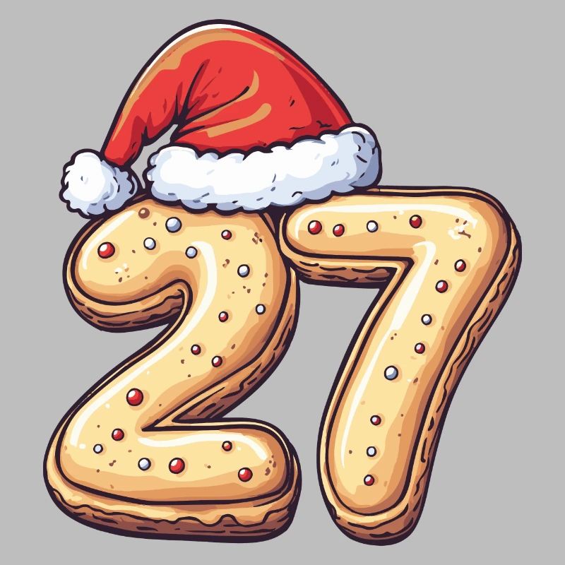 Biscuit de Noël à 27 chiffres