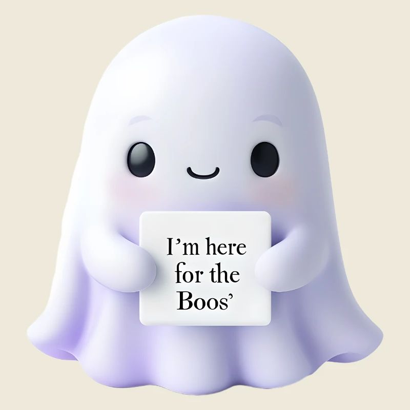 Halloween Saying Ghost Gift Idea