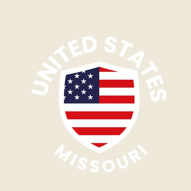 Missouri Shield USA Flaggendesign