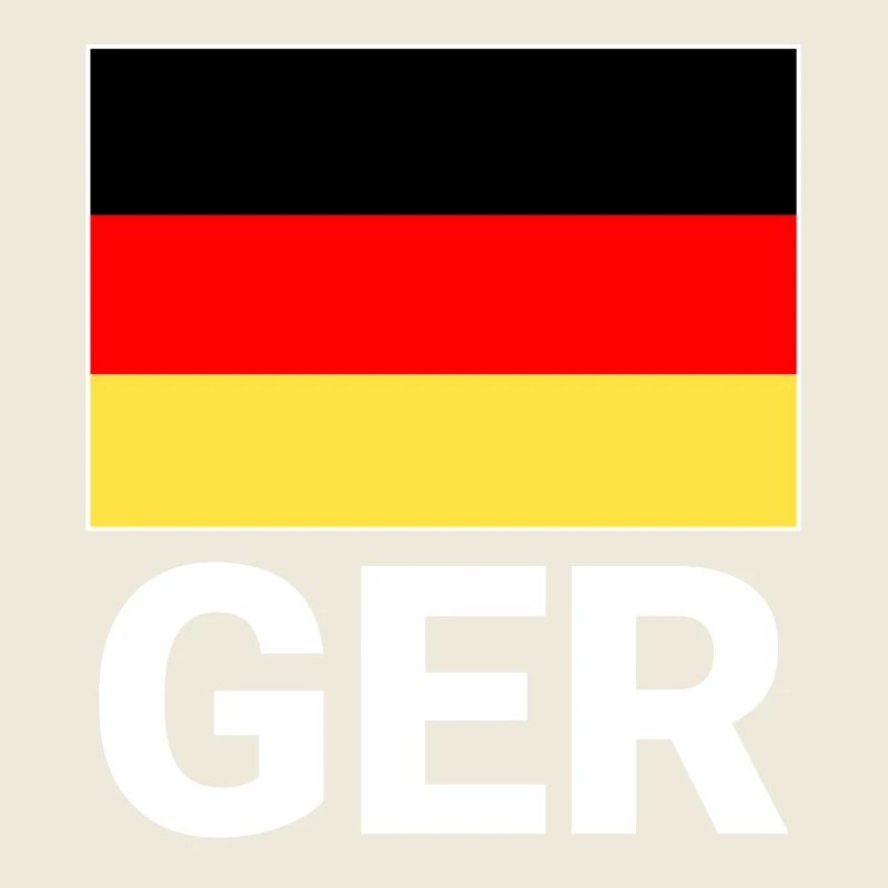 Drapeau allemand avec abréviation CECR