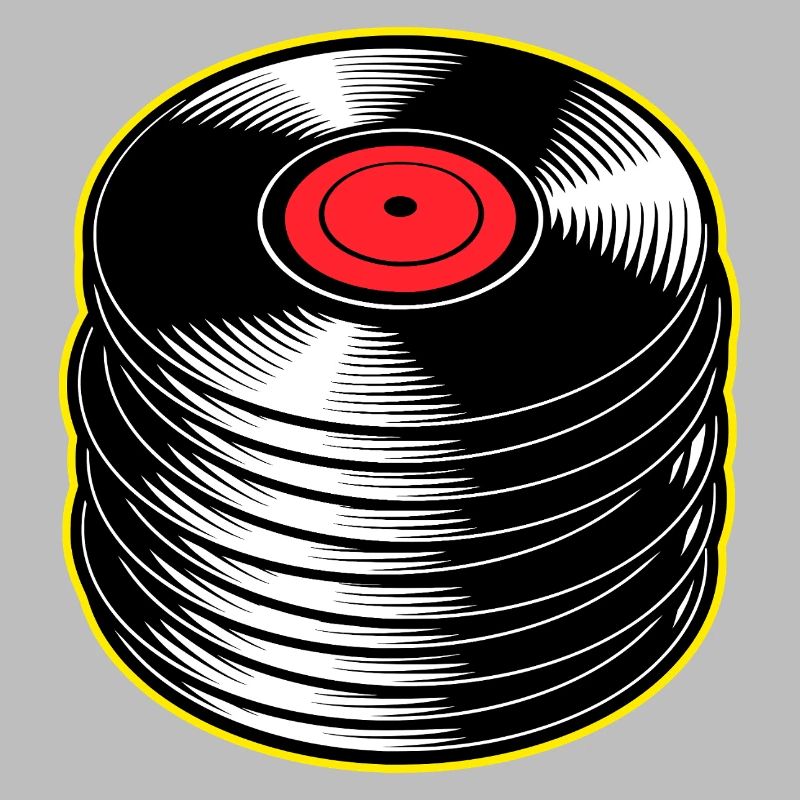 Stack d’albums vinyles