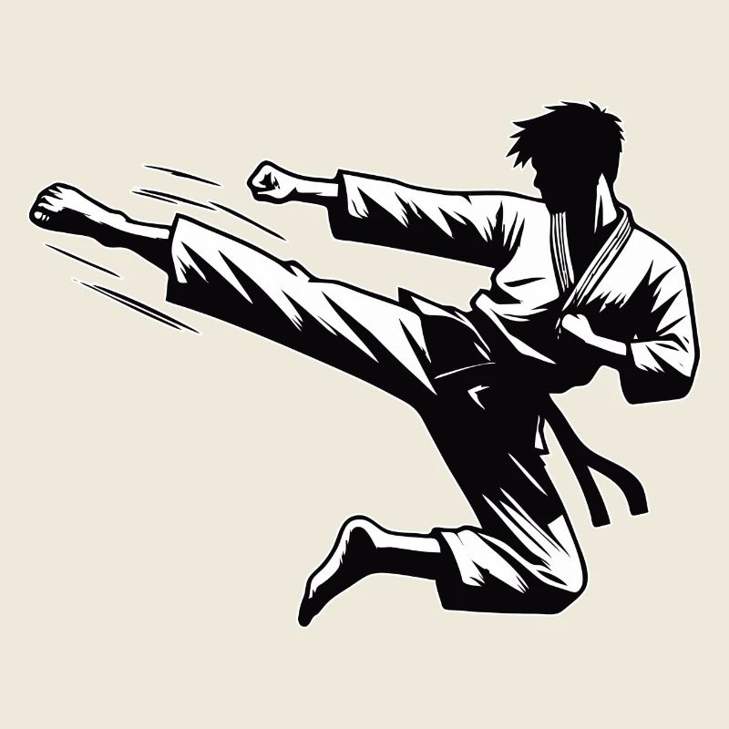 Sprungkick Roundhouse-Kick, Dollyo Chagi Design