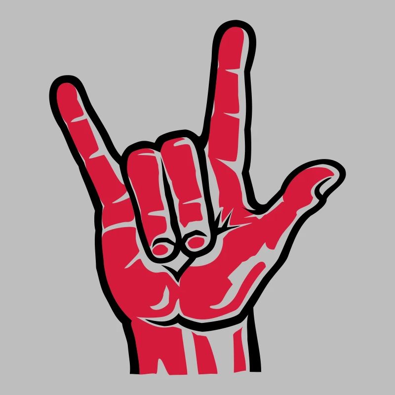 Devil Rock Hand - Pommesgabel (short) 2c
