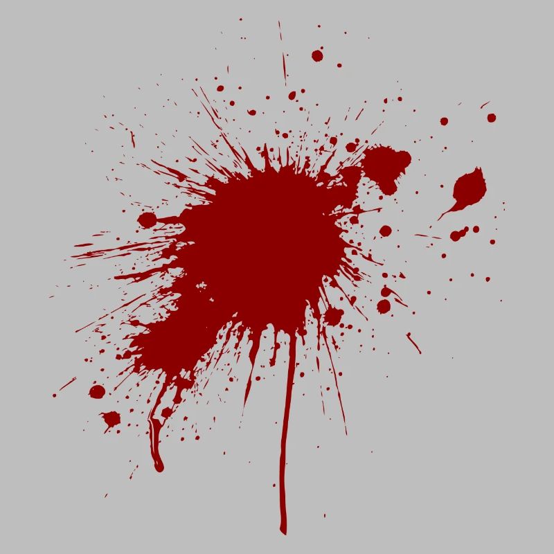 Spatter de sang d'une blessure par balle