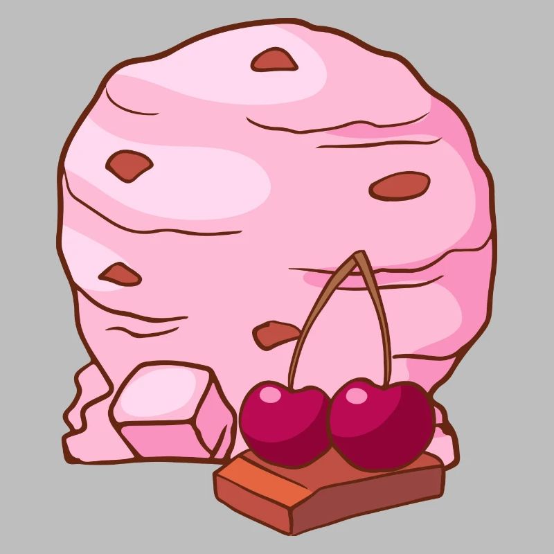 Crème glacée à la cerise Crème glacée à la crème glacée