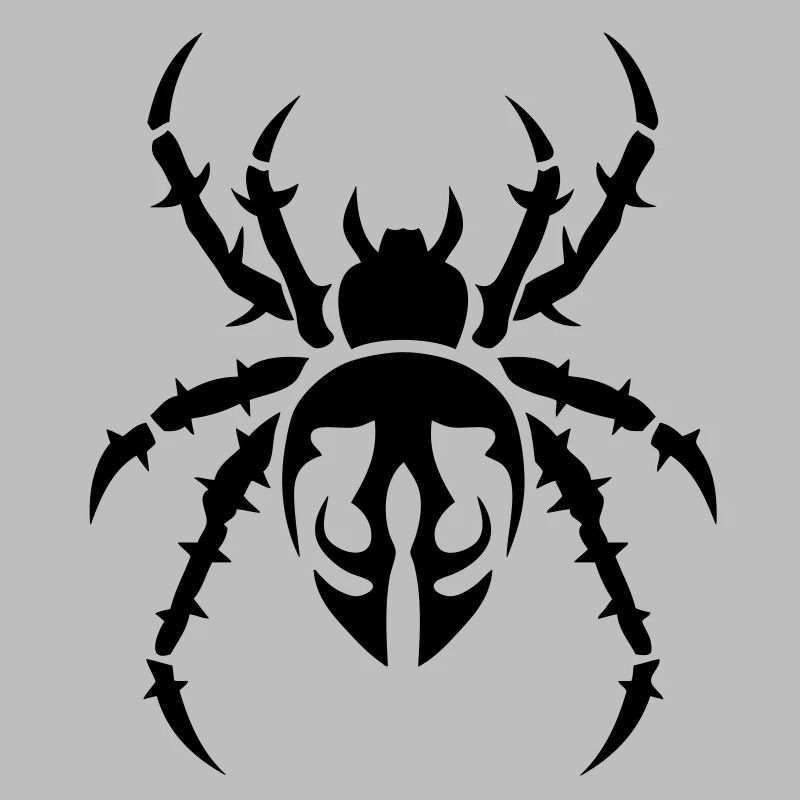 araignee tribal spider spinne 402