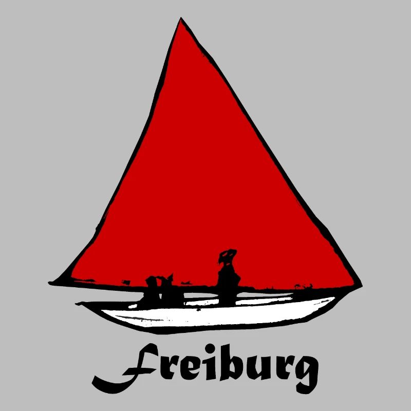 Bächleboot Rot in Freiburg Ernst Ludwig Kirchner