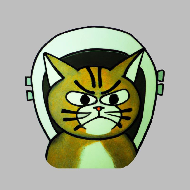 Chat terrifiant dans l’espace