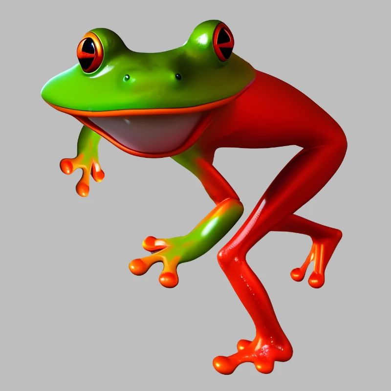 Grenouille courbée libre