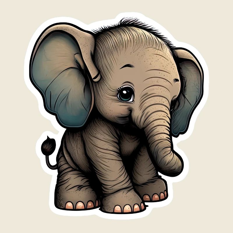 Mignon bébé éléphant