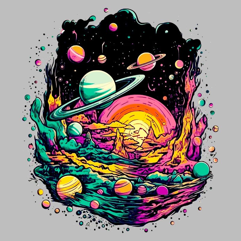 Galaxies et planètes dans le système solaire et l’espace