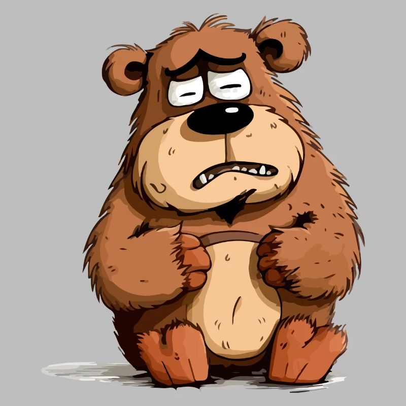 Jacky the grumpy bear