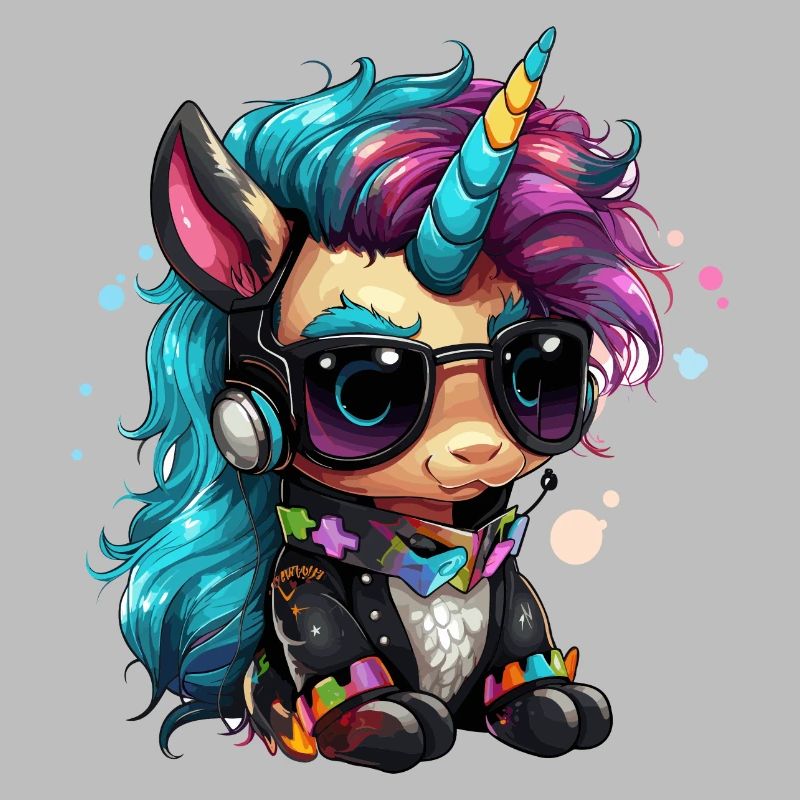 Punker Einhorn Design