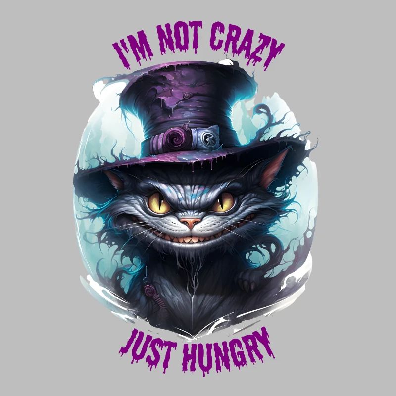 CHAT AFFAMÉ DU CHESHIRE
