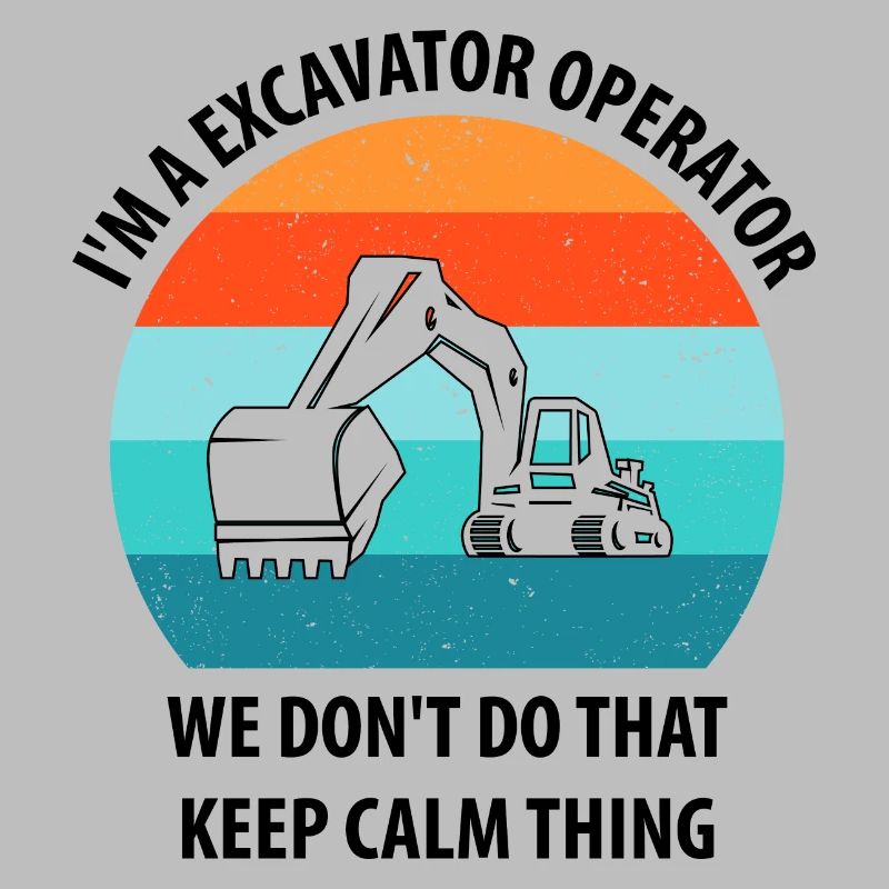 Bagger Baggerfahrer Baggerwagen